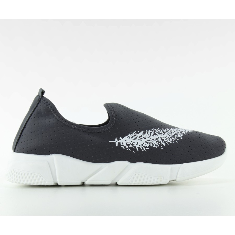 Zapatillas de plumas grises FC220