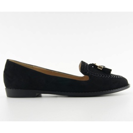 Mocasines con dedos recortados SK28P Negro