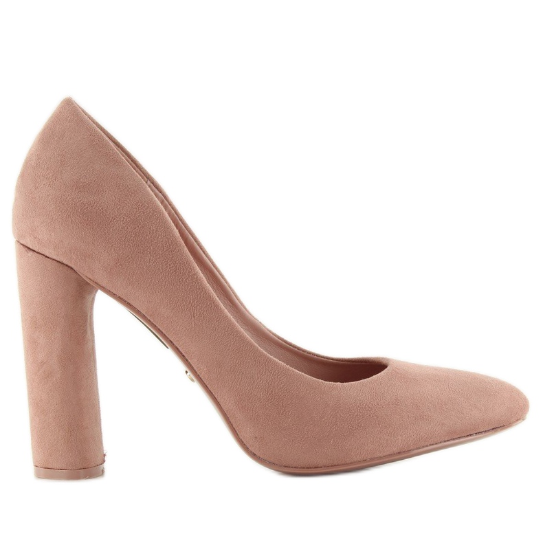 Zapatos de salón en poste ovalado le027p Rosa rosado