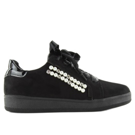 Deportivas con perlas 7173 Negro