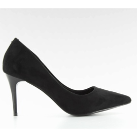 Tacones de aguja en un cómodo talón LL-88p Negro