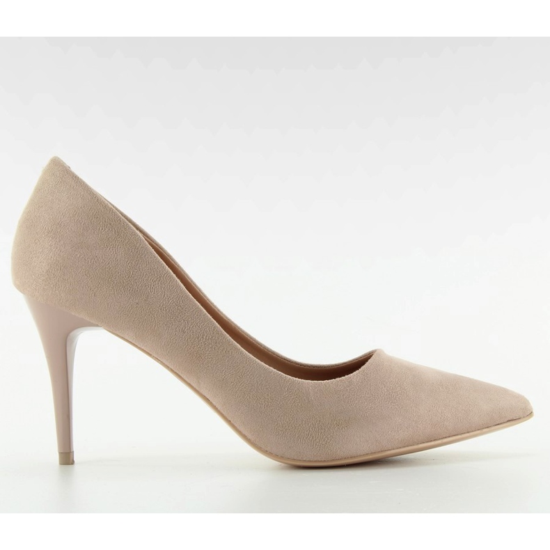Tacones de aguja en un cómodo talón LL-88p Beige