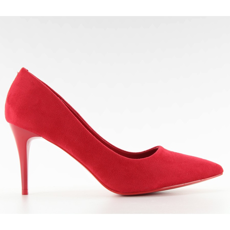 Tacones de aguja en un cómodo talón LL-88p Rojo