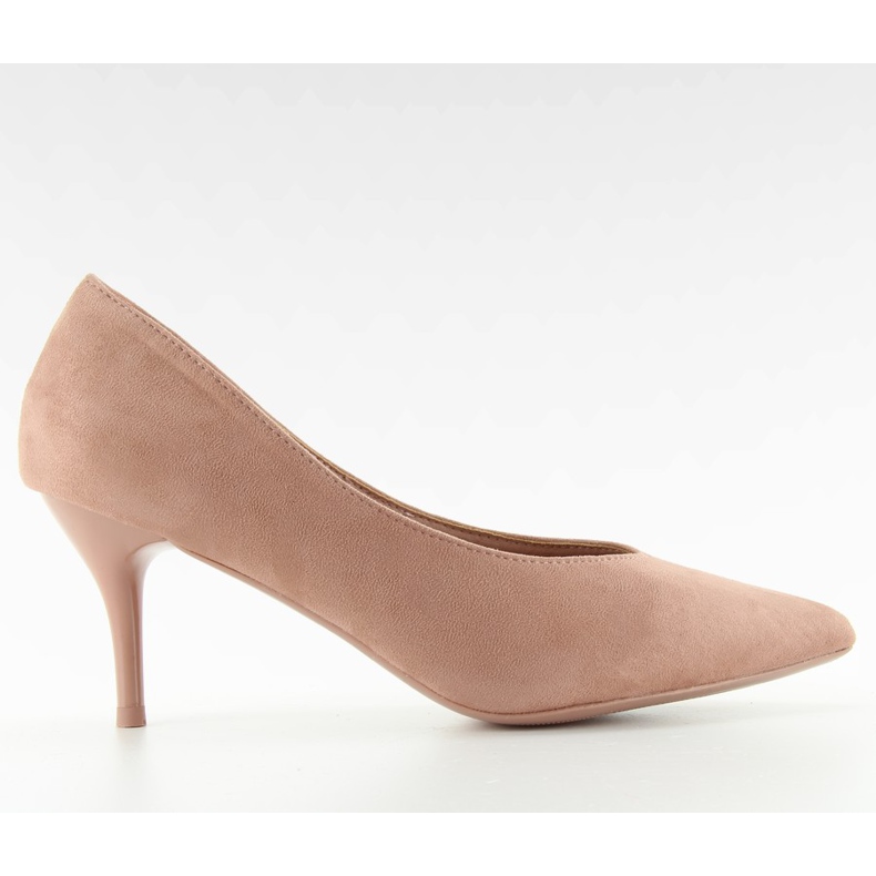 Tacones bajos ll-98p Rosa rosado