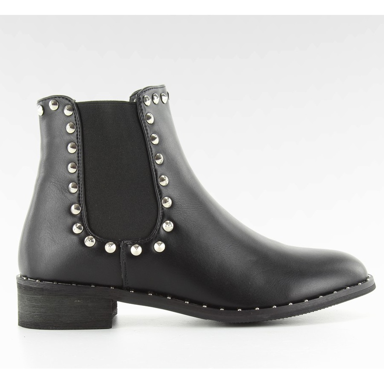 Botas Jodhpur de mujer con tachuelas NC71 Negro