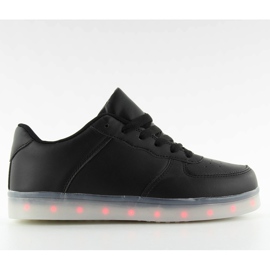 Zapatos con luces led Q-3 Black negro