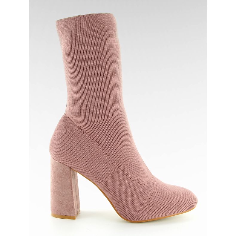 QQ-08 Botas de calcetines rosas estilo estrella rosado