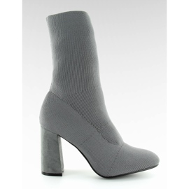 QQ-08 Calcetines grises estilo estrella