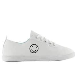 Deportivas con carita sonriente nb105 Blanco