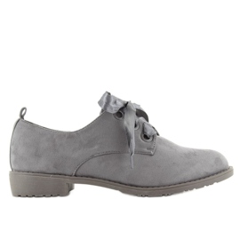 Mocasín Cordones LL-86 Gris