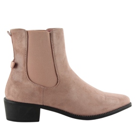 Botas Chelsea finas con lazo rosa M270 rosado