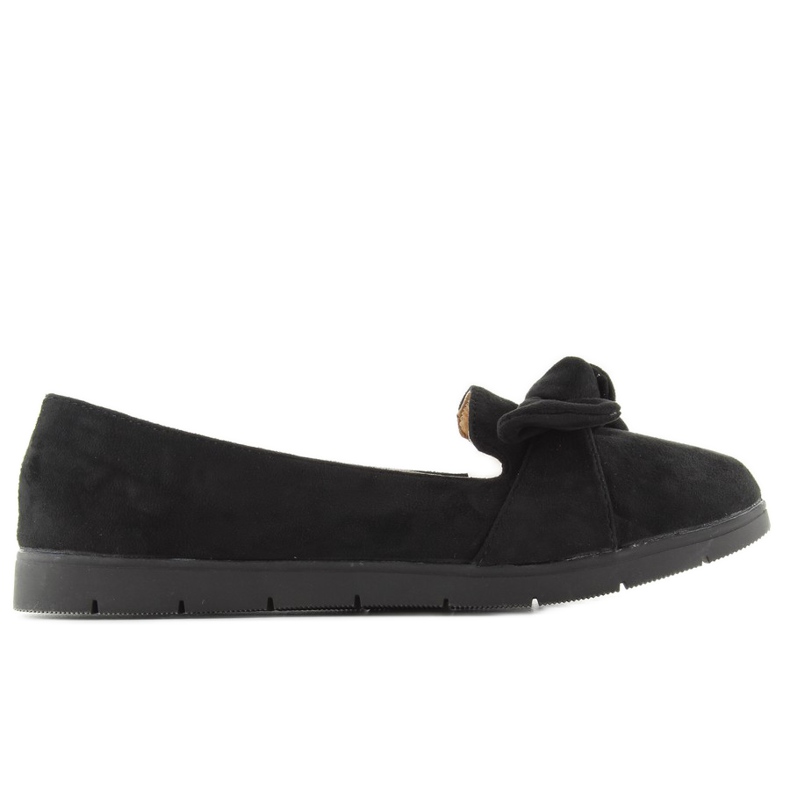 Bailarinas de ante con lazo sk37p Negro Bailarinas de ante con lazo sk37p Negro