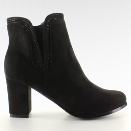 Botas tacón AL-1 ante negro