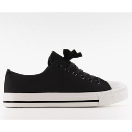 Deportivas de lona con lazo K-151 Negro