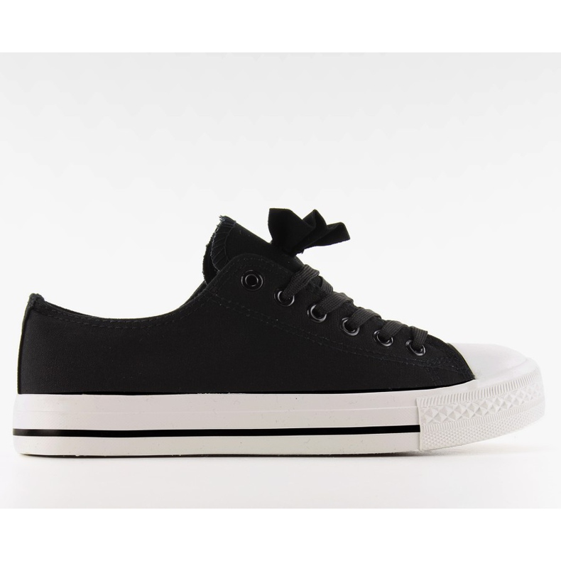 Deportivas de lona con lazo K-151 Negro