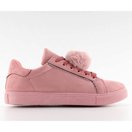 Zapatillas con pompón K-90 Rosa.