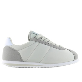 Zapatillas deportivas gris claro 8847 blanco