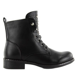Botas de trabajo con tachuelas hq893 Black negro