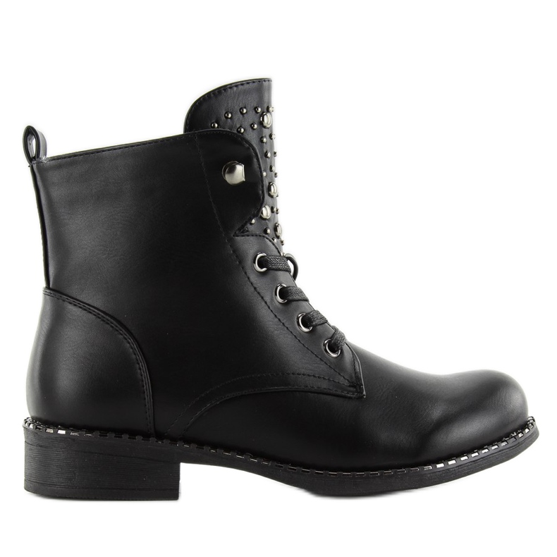 Botas de trabajo con tachuelas hq893 Black negro