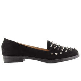 Mocasines Lordsy con tachuelas mb188-111 Negro