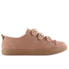 Deportivas con perlas l1078 Rosa rosado