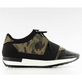 Deportivas mujer NEGRO/CAMUFLAJE marrón verde