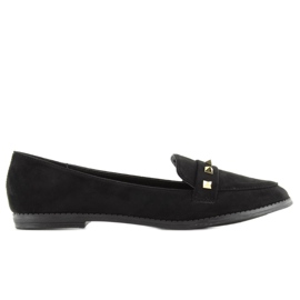 Mocasines mujer con tachuelas 888-5 negro