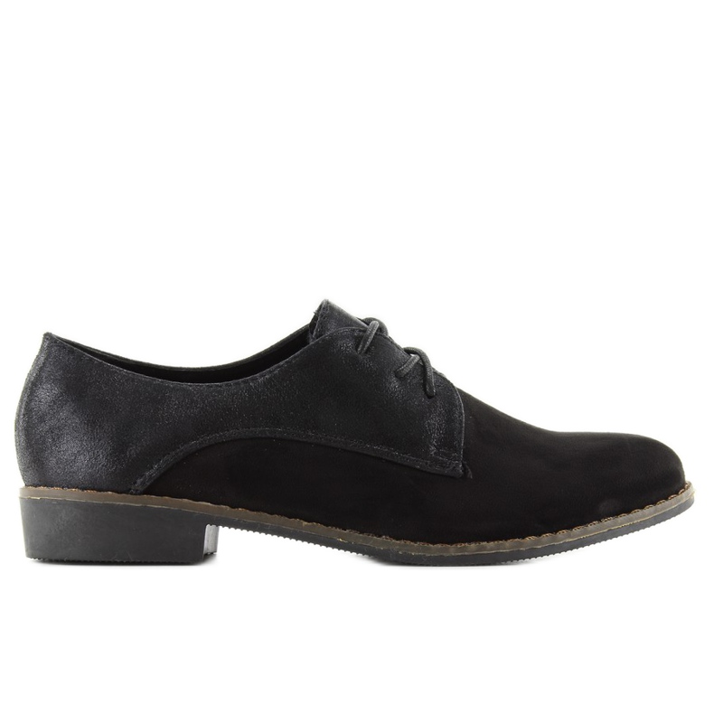 Mocasines mujer cordones mb-6390 negro
