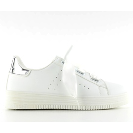 Deportivas Con Cordones De Raso S-317 blanco