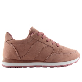 Deportivas de ante rosa BL111