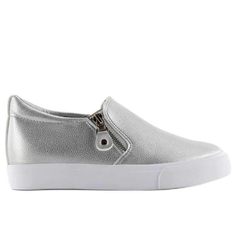 Slipon con cuña oculta 3161 plata gris