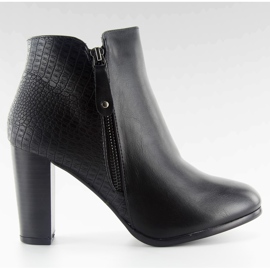 Botines tacón f815 negro
