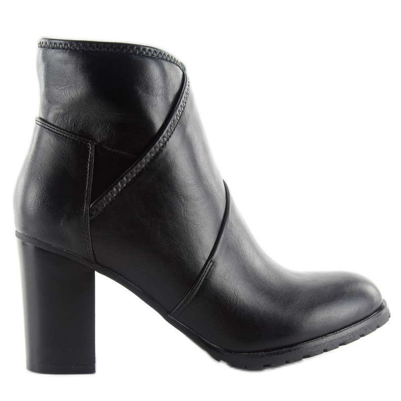 Botines mujer tacón BG-65 negro