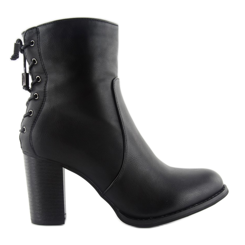 Botas Cordones Decorativas C288 negro