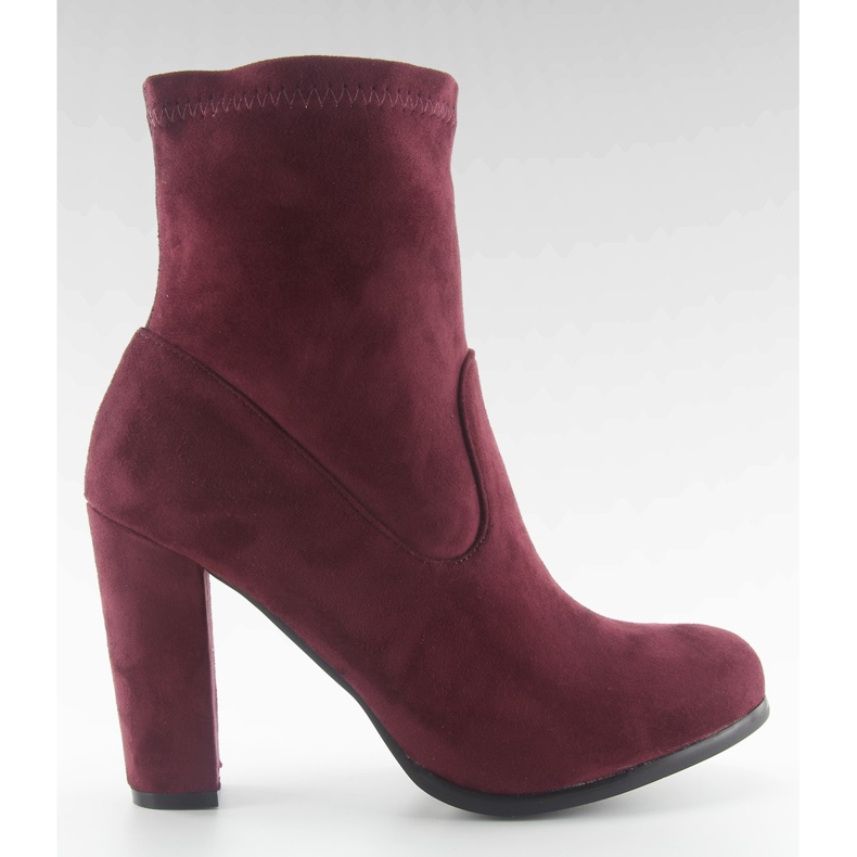 Otoño tacones altos A921 rojo vino