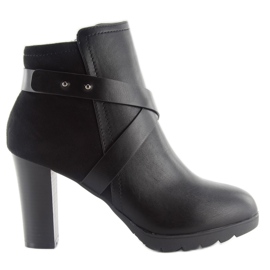 Botas ante y flor 1264-ga negro