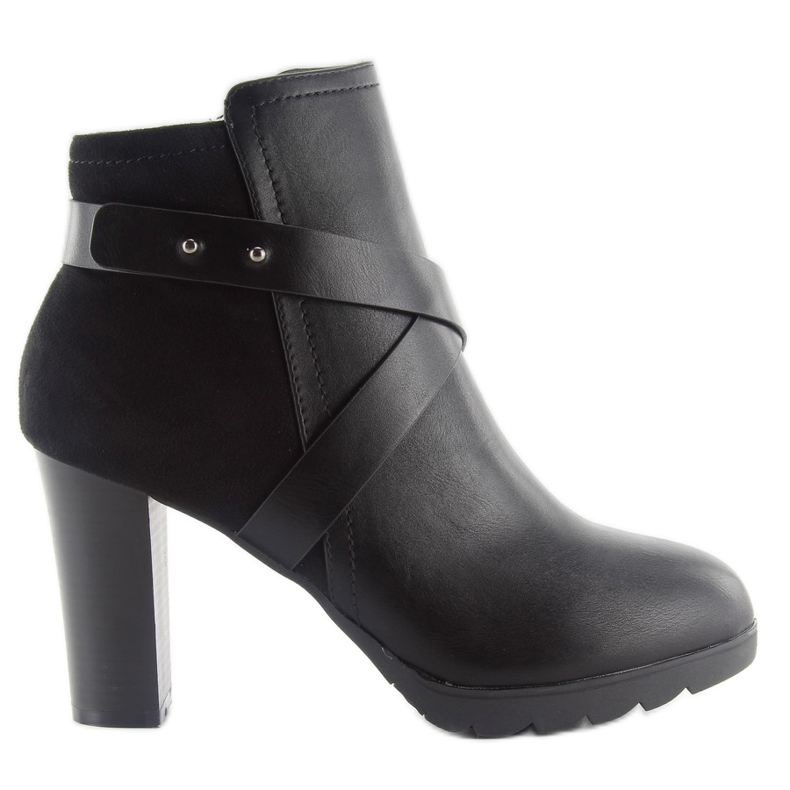 Botas ante y flor 1264-ga negro
