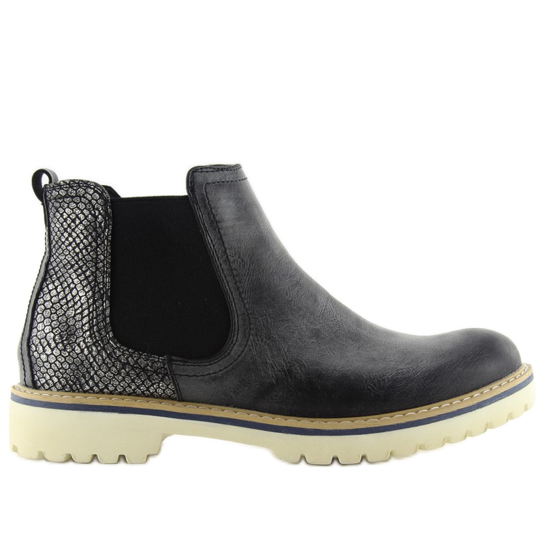 Botines Jodhpur de estilo deportivo 857-Pa negro Botines Jodhpur de estilo deportivo 857-Pa negro