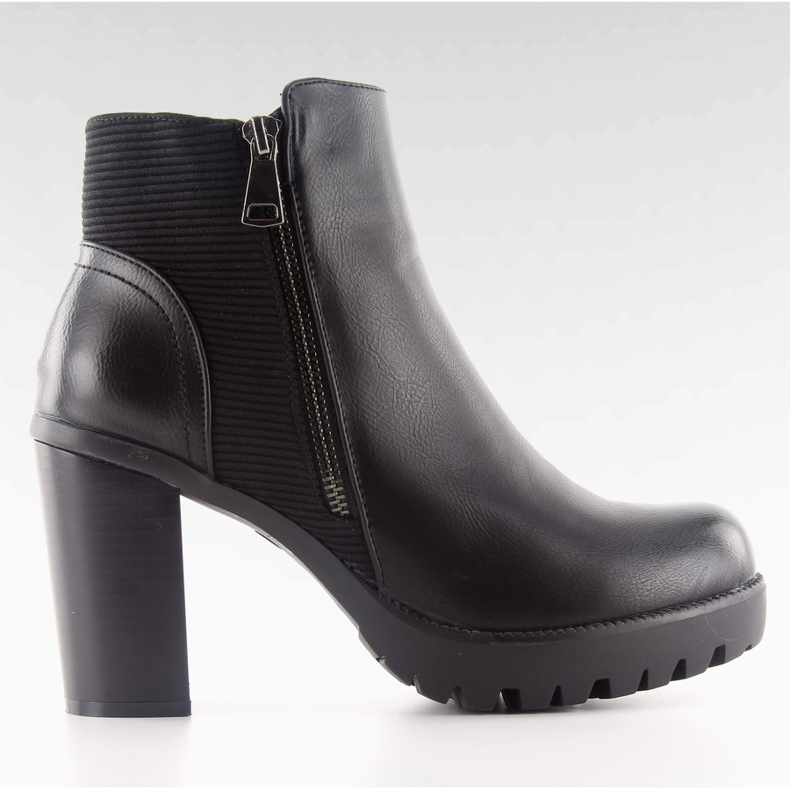 Botines tacón dd35p negro Botines tacón dd35p negro