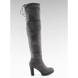 Muslo tacones altos PE109p gris