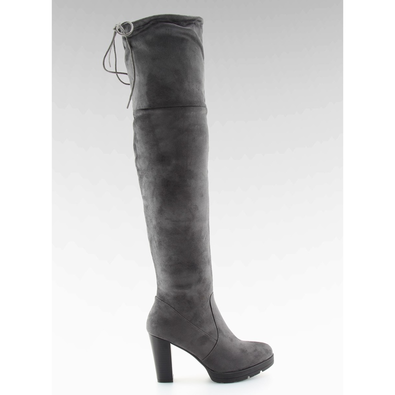 Muslo tacones altos PE109p gris