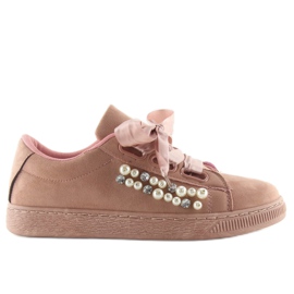 Deportivas con perlas rosa H99-11 rosa rosado
