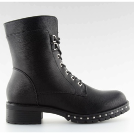 Botas de trabajo negras con tachuelas negras H921 negras negro