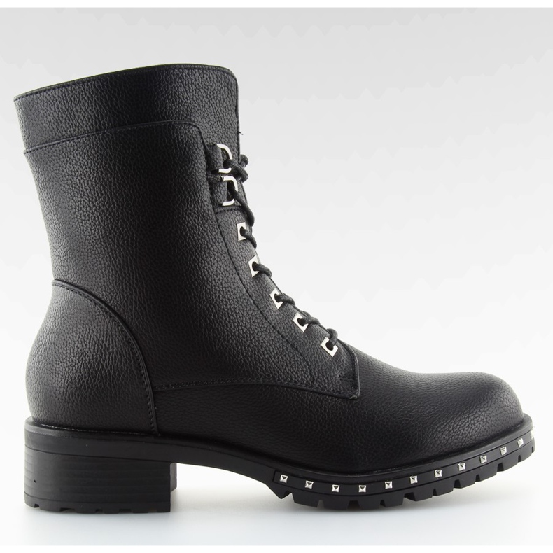 Botas de trabajo negras con tachuelas negras H921 negras negro