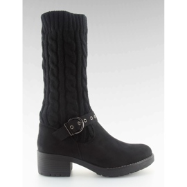 Botas de punto negras NC109 negro