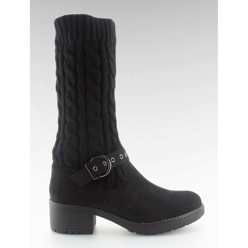 Botas de punto negras NC109 negro
