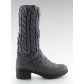 Botas altas con caña NC109 gris