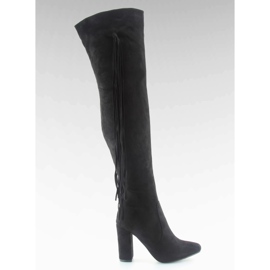 Negro muslo tacones altos