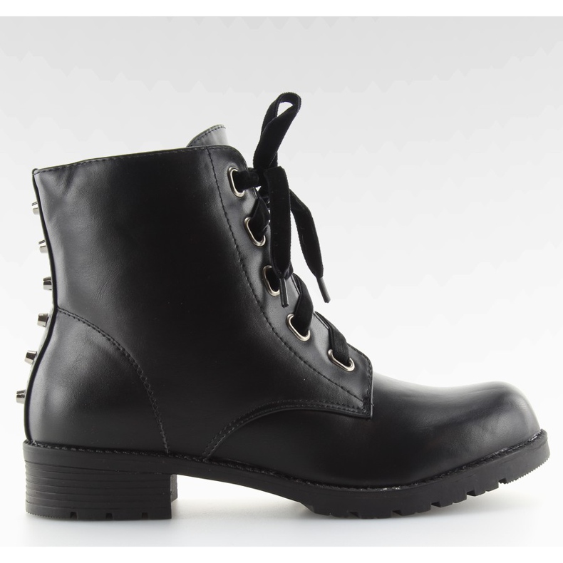 Botas negras con tachuelas negras Z-5 negras negro