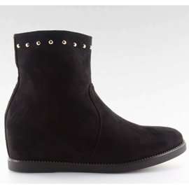 Botas de cuña negras negras PE150P negras negro